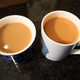 Left, Teforia’s Daybreak; right, a much stronger cup of Yorkshire Gold.